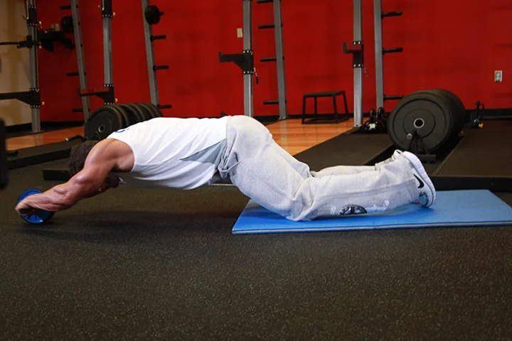 Roda abdominal — contração