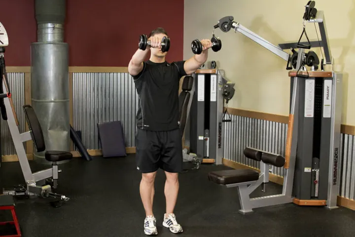 Alternating Deltoid Raise — contração