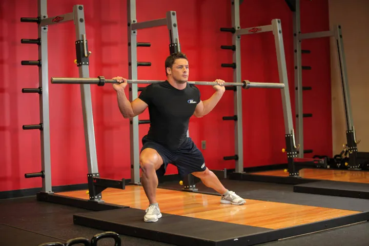Barbell Side Split Squat — contração