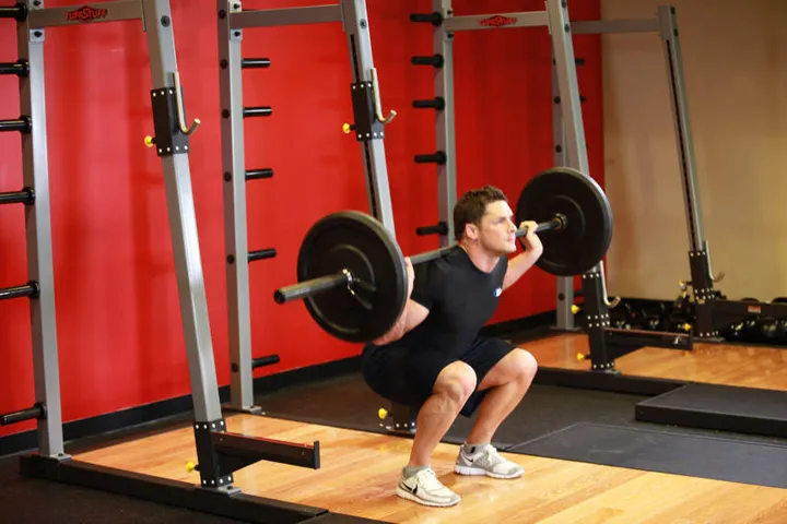 Barbell Squat — contração
