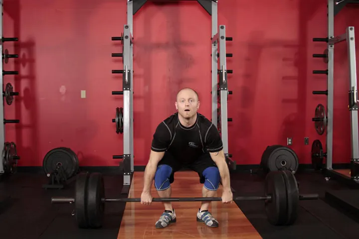 Clean Deadlift — posição inicial