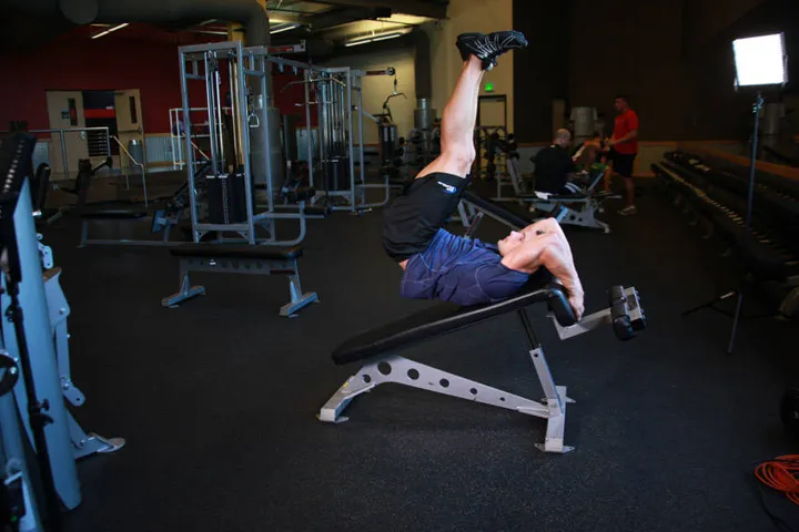 Decline Reverse Crunch — contração