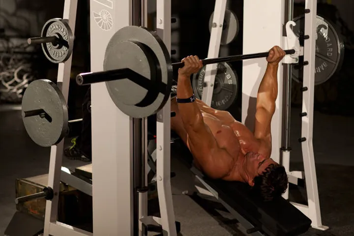 Decline Smith Press — posição inicial