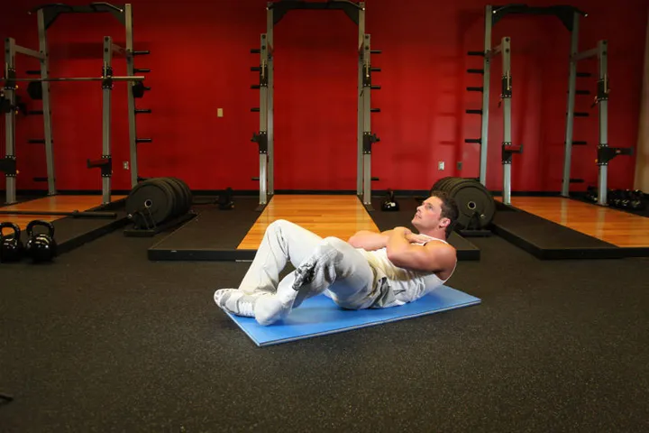 Frog Sit-Ups — contração