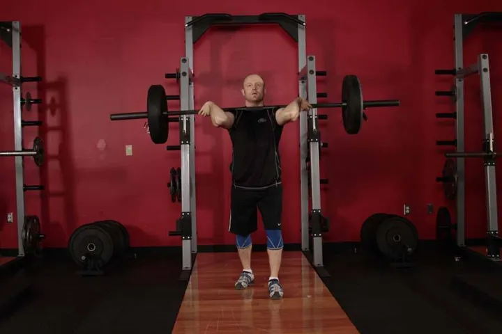 Jerk Balance — posição inicial