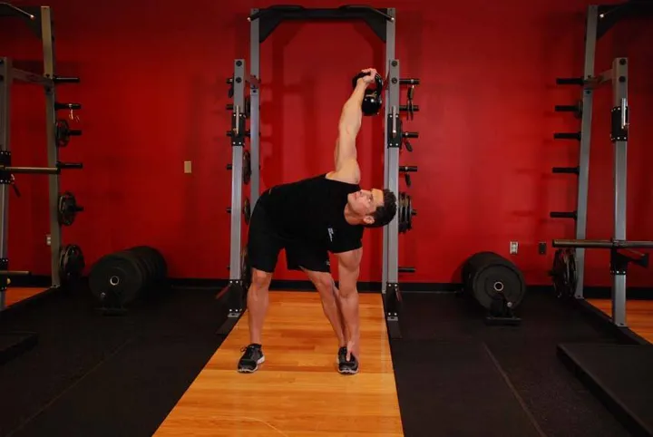 Kettlebell Windmill — contração