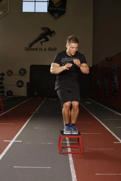 Lateral Box Jump — contração