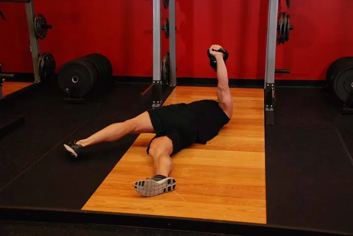 Leg-Over Floor Press — contração