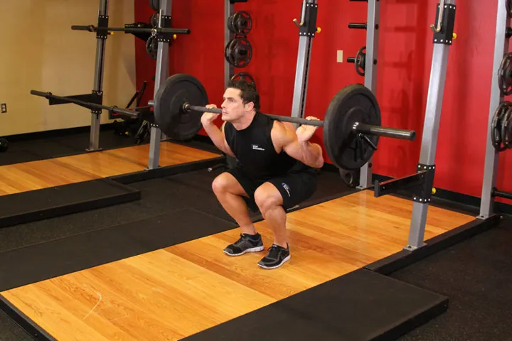Narrow Stance Squats — contração
