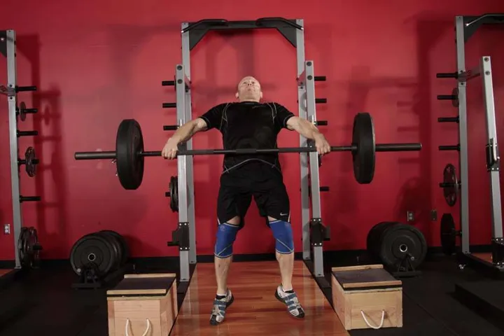 Power Snatch from Blocks — contração