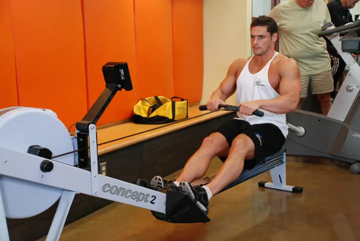 Rowing, Stationary — contração