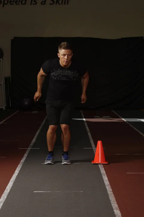 Side Hop-Sprint — contração