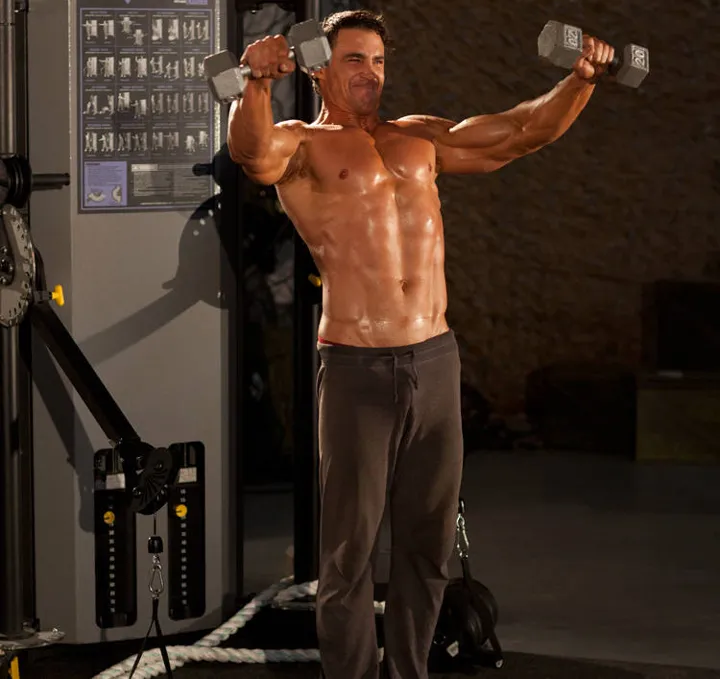 Side Laterals to Front Raise — contração