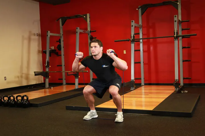 Squats - With Bands — contração