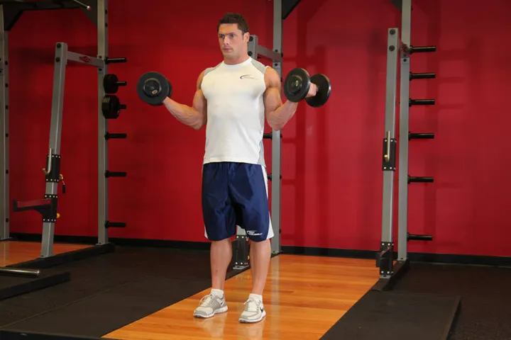 Standing Inner-Biceps Curl — contração
