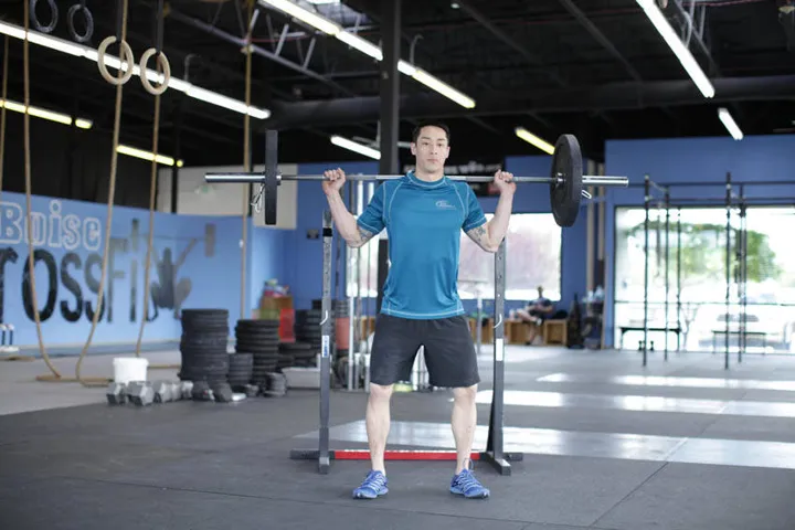 Weighted Jump Squat — posição inicial
