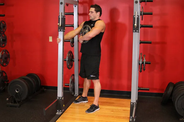 Sissy squat — posição inicial