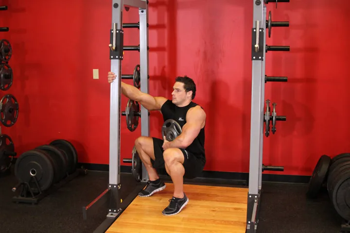 Sissy squat — contração