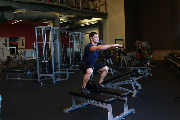 Weighted Squat — contração