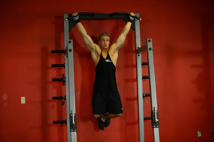 Wide-Grip Rear Pull-Up — contração